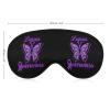 Butterfly Lupus Awareness Ribbon Sleep Mask Soft Blindfold Portable Eye Mask with Adjustable Strap for Men Women view 2