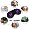 Butterfly Lupus Awareness Ribbon Sleep Mask Soft Blindfold Portable Eye Mask with Adjustable Strap for Men Women view 4