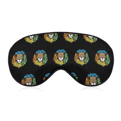 Lion Wild Animal Kingdom Sleep Mask Night Cover Eye for Women Men BlockLight for Airplane Travel Nap Adjustable Strap