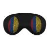 Colombia Flag Finger Sleep Mask Soft Blindfold Portable Eye Mask with Adjustable Strap for Men Women view 1