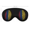 Colombia Flag Finger Sleep Mask Soft Blindfold Portable Eye Mask with Adjustable Strap for Men Women view 2