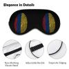 Colombia Flag Finger Sleep Mask Soft Blindfold Portable Eye Mask with Adjustable Strap for Men Women view 3