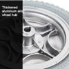 12 1/22 1/4, 12 Inch Electric Wheelchair Replacement Rear Wheels, Rubber Solid Tires, Grey, Bearing 17mm(11/16inch), 1 Pair view 3