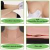 DUEVEL Silicone Gel Filled Breastplate Fake Boobs Enhancer High Collar Realistic Breast Plates for Transgender Drag Queen Cosplay,Silicone Filled white,F`Cup view 4