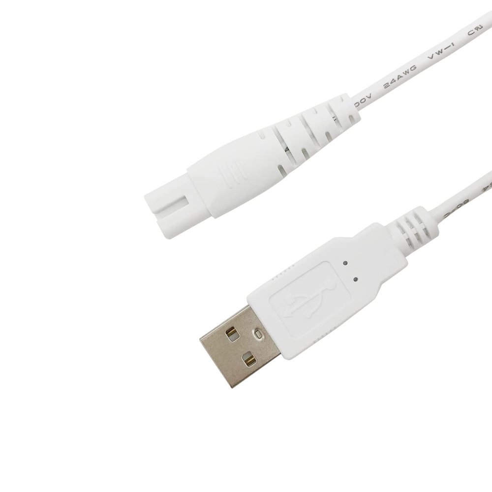 Water Flosser Charger Replacement for Hangsun, Nicwell, Nicefeel Oral Irrigator, USB Charging Cable Cable (White)