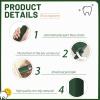 Dental Floss Dispenser Portable Dental Floss Dispenser with 100 Dental Floss Sticks Automatic Popup Dental Floss Dispenser Reusable Floss Dispenser Dental Floss Storage Box for Travel (Green) view 3