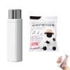 Dental Floss Dispenser, Portable Dental Floss Dispenser with 100 Dental Floss Sticks, Automatic Popup Dental Floss Dispenser, Reusable Floss Dispenser, Dental Floss Storage Box for Travel (White) view 1