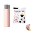 Dental Floss Dispenser Portable Dental Floss Dispenser with 100 Dental Floss Sticks Automatic Popup Dental Floss Dispenser Reusable Floss Dispenser Dental Floss Storage Box for Travel (Pink) view 1