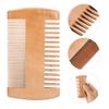Wooden Beard Comb,Shaving Comb,Double end Beard Comb,Anti Static Wood Pocket Comb with Double end Fine and Coarse Teeth view 3