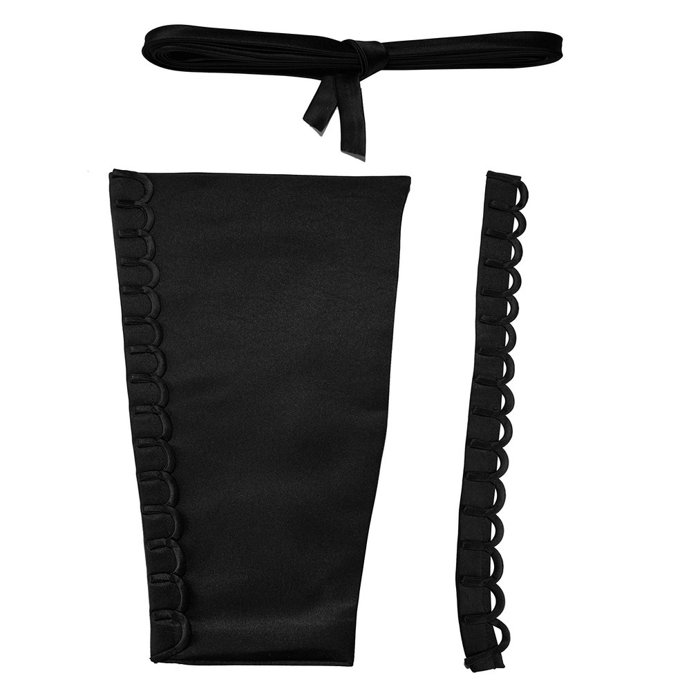 Cxapnstou Formal Gown Wedding Dress Zipper Replacement Adjustable Fit Corset Back Kit,Black,20 Inches