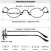 Lanomi Mini Round Reading Glasses Women Men Retro Metal Small Blue Light Blocking Oval Reader Eyeglasses 2 Pack Black 1.0 view 2