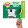 Scotch-Brite Heavy Duty Liquid Dispensing Dishwand  Soap Dispensing Brush with Scrubber and Handle, Tough on Stains, Gentle on Hands, for Home Kitchen, Green view 1