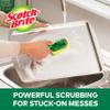 Scotch-Brite Heavy Duty Liquid Dispensing Dishwand  Soap Dispensing Brush with Scrubber and Handle, Tough on Stains, Gentle on Hands, for Home Kitchen, Green view 3