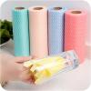 HUFFA 50 Pcs/Rolls Disposable Reusable Kitchen Rolls Non-Woven Kitchen Cloth Rolls Cleaning Rags Scouring Pads Dish Towels (Color : Orange) view 3