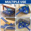 360 Degree Rotating Adjustable Cleaning Mop With 6 Heads, Telescopic Triangle For Washing Floor, Rotatable Extendable Long Handle, Shine Mope With Microfiber Swivel, Quick Dry for Effortless, Tidy Set view 2