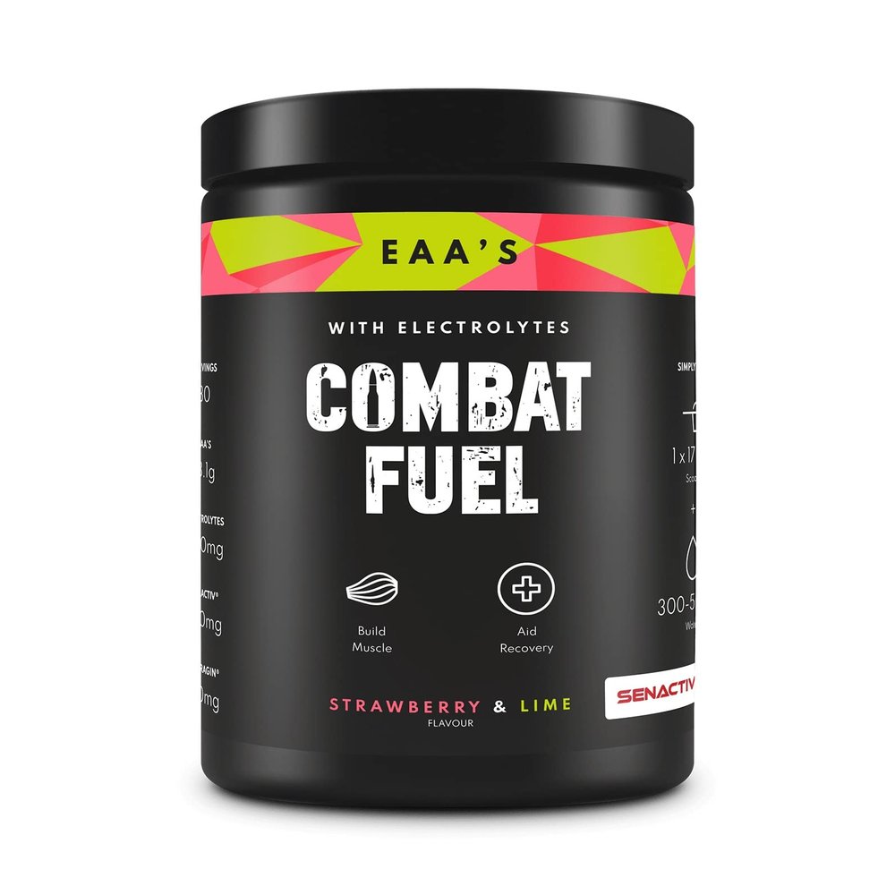 Combat Fuel EAAs with Electrolytes 525g - 30 Servings (Strawberry & Lime)