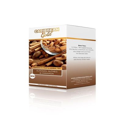 Caribbean Gold Fruit and Herbal Teas (Almonds, Nutmeg & Cinnamon)