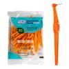 TePe Interdental Brush Angle, Angled Dental Brush for Teeth Cleaning, Pack of 25, 0.45 mm, Extra-Small/Small Gaps, Orange, Size 1 view 1