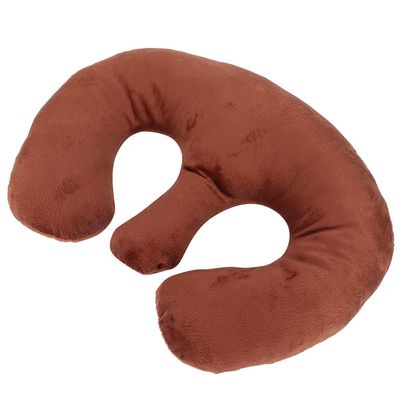 Massage Breast Pillow, Beauty Salon Spa Chest Support Pillow, Soft Cushion Face Massage (Dark Brown)