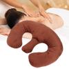 Massage Breast Pillow, Beauty Salon Spa Chest Support Pillow, Soft Cushion Face Massage (Dark Brown) view 3