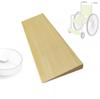XFAK Solid Wood Threshold Ramp, Non-Slip Doorways Ramps, Wooden Wheel Chair Ramp, Mobility Ramps For Indoor Bathroom Steps, Low Profile 0.4-1.4inch (Size : 13x70x2.5cm-5x27.5x1in) view 1