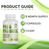 Royal Swag Probiotic and Prebiotic Capsules - Pre + Probiotic for Women and Men Gut Health Support for Digestive Wellness- Vegan, Non-GMO, Gluten Free - 60 Caps (60 Day Servings) view 3