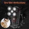 LIIAV Head Shavers for Bald Men,Electric Shavers for Men Cordless Rechargeable Wet Dry,5-in-1 Waterproof Electric Razor Rotary Shaver Grooming Kit with Hair Clippers Beard Trimmer Nose Hair Trimmer view 2