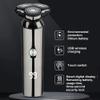 LIIAV Electric Shaver Razor for Men, Quick Rechargeable Wet Dry Rotary Shaver with LED Display, Portable Face Shaver Cordless Travel USB Rechargeable Shaver view 3