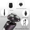 LIIAV Electric shavers for Men Wet and Dry Rechargeable Mens Razor Waterproof Electric Razor Intelligent Digital Display 4D Rotary Razors USB Charging view 3