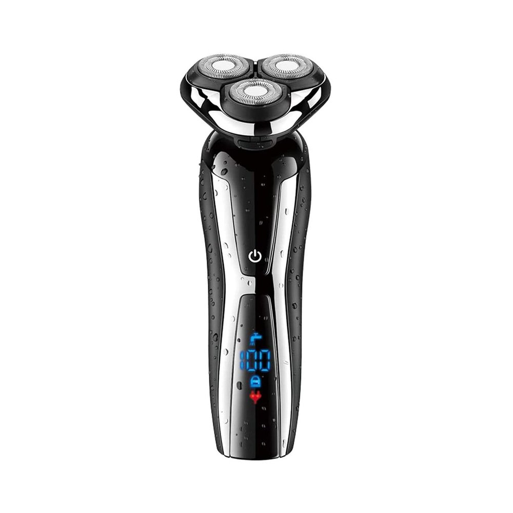 LIIAV Electric Shaver Rotary Razor for Men,Wet and Dry Waterproof Rechargeable, Portable Face Shaver Cordless Travel USB Rechargeable with Nose Hair Trimmer for Shaving Husband Dad