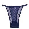 Angxiwan Women's Knickers Panty Hollow Sexy Out for Women Panties Lace Crochet Lace Up Underwear Japanese Dress Rabbits Navy view 3