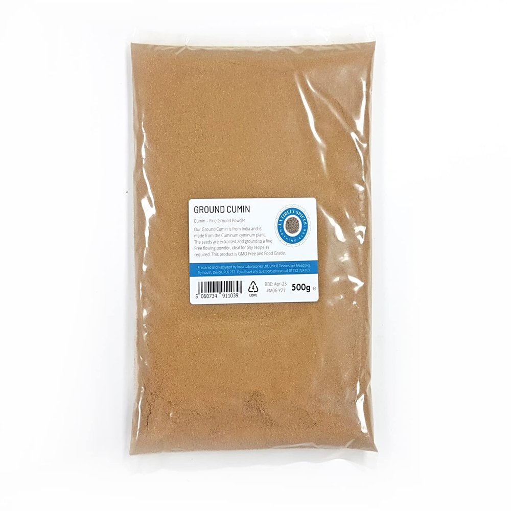 Entirely Ingredients Ground Cumin 500g - Selected for Premium Quality - Premium Food Grade