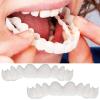 2 Pairs Instant Veneers Dentures Cosmetic Fake Teeth Braces Whitening Cosmetic Tooth Covering Snap On Teeth Top and Bottom Clip in Veneers Teeth Temporary Upper and Lower False Teeth for Men Women view 1