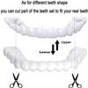 2 Pairs Instant Veneers Dentures Cosmetic Fake Teeth Braces Whitening Cosmetic Tooth Covering Snap On Teeth Top and Bottom Clip in Veneers Teeth Temporary Upper and Lower False Teeth for Men Women view 4