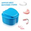 Mipcase 2pcs Convenient Retainer Case Portable Lightweight Storage Box for Dentures Daily Use Travel Modern Design Reusable view 3