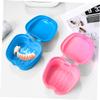 Mipcase 2pcs Convenient Retainer Case Portable Lightweight Storage Box for Dentures Daily Use Travel Modern Design Reusable view 4