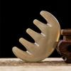 HOMSFOU Five-Tooth Massage Comb Scraping Scalp Comb Head Massage Brush detangler Brush Scraping Tool Scalp Care Stick Thicken Waste Horns view 4