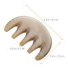 HOMSFOU Five-Tooth Massage Comb detangler Brush Scalp Massager Comb Therapys Massage Head Neck Massager guasha Brush Hair Smoothing Waste Horns China Care view 3