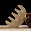 HOMSFOU Five-Tooth Massage Comb detangler Brush Scalp Massager Comb Therapys Massage Head Neck Massager guasha Brush Hair Smoothing Waste Horns China Care view 4