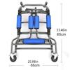 100kg/220lbs Rollator Walker with 8 Round Wheels and Seat for Elderly Disabled Adults Height Width Adjustment Support Walking Frame The New view 3