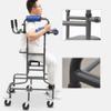 100kg/220lbs Rollator Walker with 8 Round Wheels and Seat for Elderly Disabled Adults Height Width Adjustment Support Walking Frame The New view 4