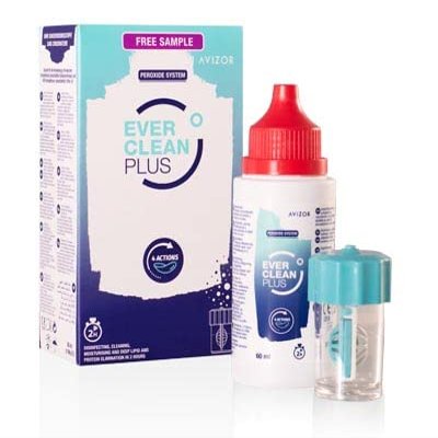 AVIZOR New Everclean Plus Solution for All Contact Lenses 60ml Starter Pack