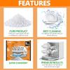 dishwasher salt 5kg powerful crystal, limescale remover on your glassware and water softener, life & improving its performance, 99% purity (4 pack) view 4