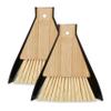 Relaxdays Mini Dustpan and Brush, Set of 2, Table Broom, Cleaning Equipment, Kitchen & Camping, Hanging, Black/Natural, 16.5 x 15 x 4 cm view 1
