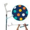 myCover - 1 Piece - Trendy Cover for Crutches and Canes, fits All Crutches and Walking Sticks, Elastic Fabric, Washable (Dots) view 1