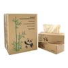 JXDSICH Bamboo Facial Tissuessoft nature bamboo facial tissue,100% virgin bamboo,Bulk carton of 8 boxes (100 Tissues per boxes,800 Tissues Total) | kraft paper Box, 3 Ply, Plastic-Free view 2