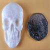 15 x Edible 3D Skulls, Skull icing toppers, cake cupcakes decorations T040 (Ice White) view 3