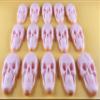 15 x Edible 3D Skulls, Skull icing toppers, cake cupcakes decorations T040 (Baby Pink) view 1