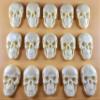 15 x Edible 3D Skulls, Skull icing toppers, cake cupcakes decorations T040 (Pearl Ivory) view 2