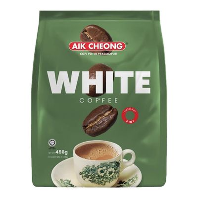 Aik Cheong Malaysian 4 in 1 Hazelnut Flavour White Coffee Kopi Putih Pracampur (12 Sachets) 456g